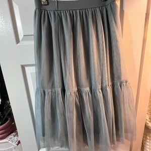 Elegant light blue tulle Women's Skirt